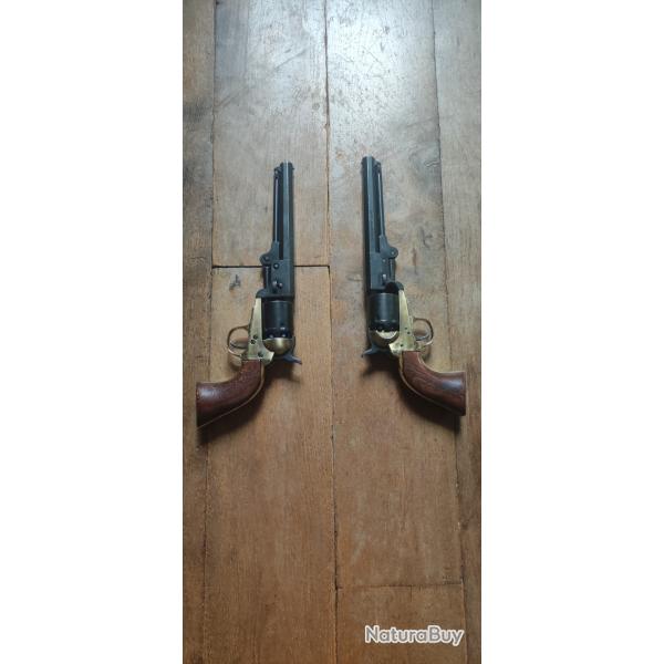 LOT DE 2 Rplique Factice du Revolver Navy de 1851 de chez Kolser