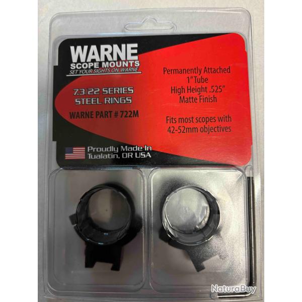Colliers Warne acier diamtre 1 pouce 722M