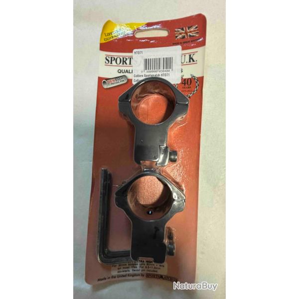 Colliers Sports Match X-tra hauts alu diamtre 30 mm HT 071
