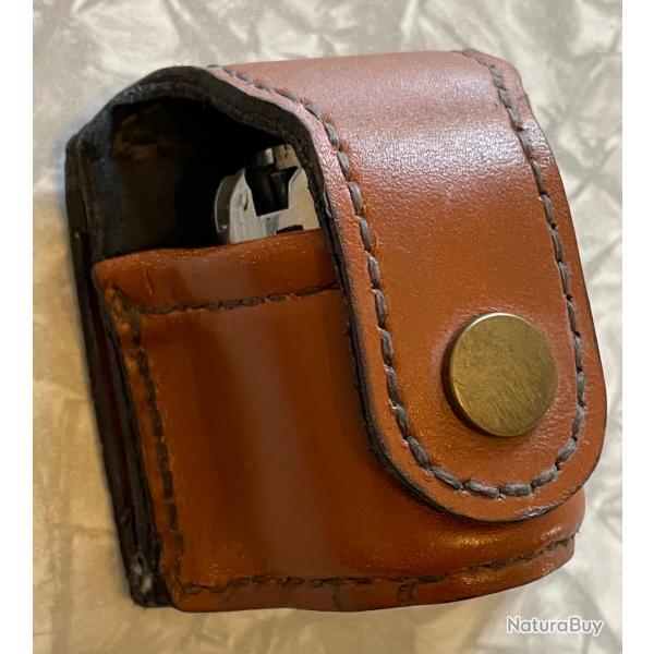 Porte barillet de ceinture en cuir pour barillet de 1858 ( 46 et 44 ) pietta ou uberti
