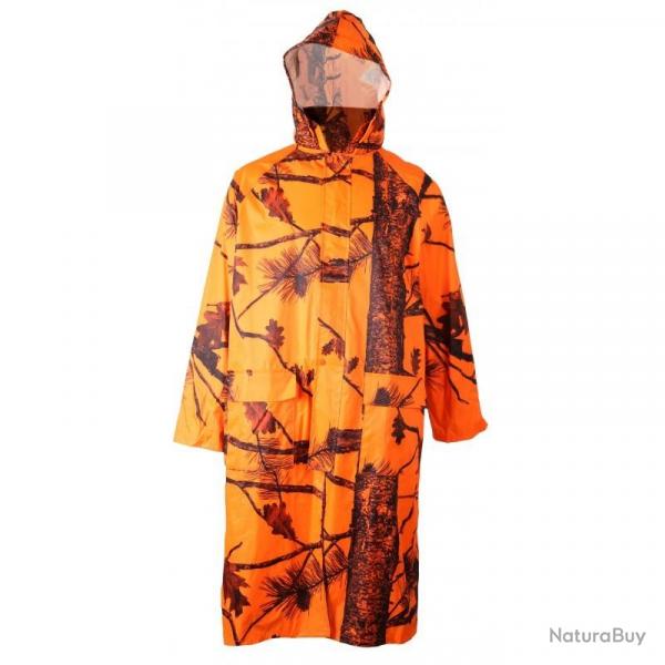 MANTEAU LONG CAMOUFLAGE ORANGE 4XL