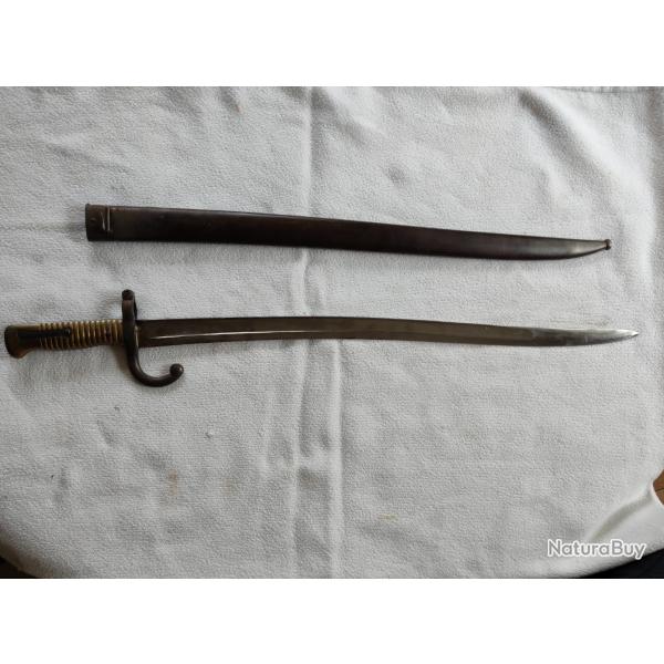 Baonnette chassepot 1870