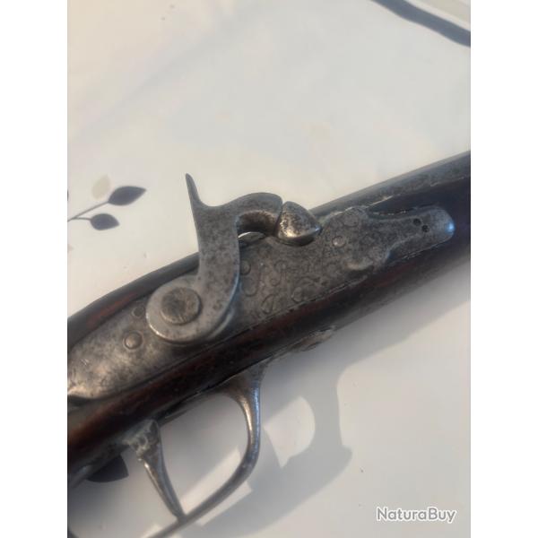 Pistolet a percussion silex