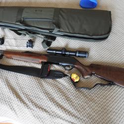 Carabine semi-automatique Browning short trac 270 WSM,  + lunette Kahles Helia 1.1-4*24 + housse + m