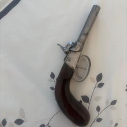 Pistolet à percussion double canon