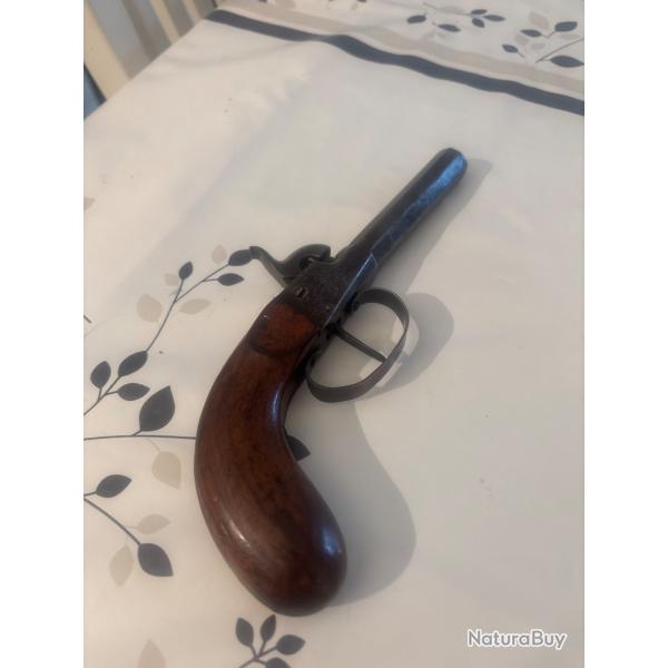 Pistolet coup de poing poque Louis Philippe