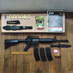 Carabine Réplique Airsoft Colt M4 à Ejection de Cartouches Shell Ejecting Spring Ressort Bison Falco