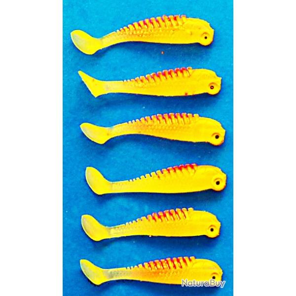 Leurre souple silicone - 1,37 gr. - par 6 pices.