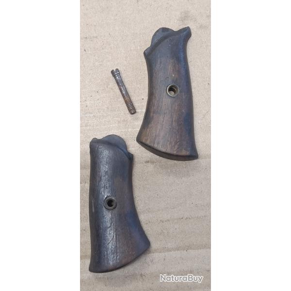 plaquettes poigne pour revolver type bulldog velodog lefaucheux... (2115)