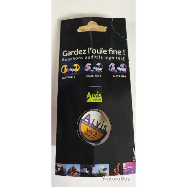 BOUCHON D'OREILLE ALVIS AUDIO - MK2 Mdium