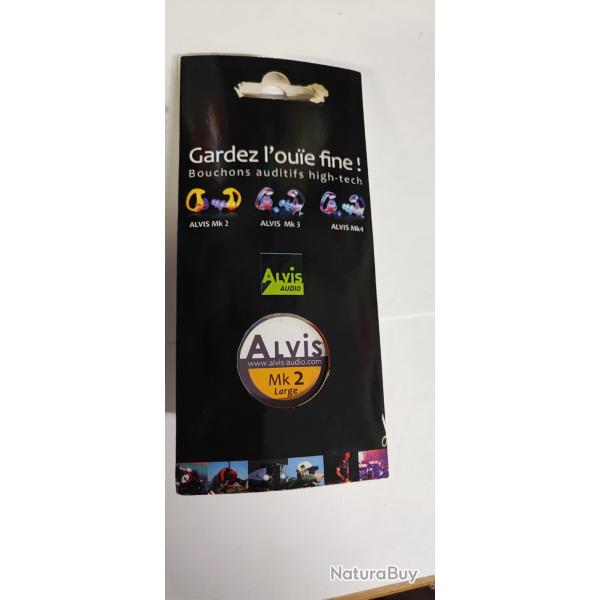 BOUCHONS D'OREILLE ALVIS AUDIO - MK2 Large