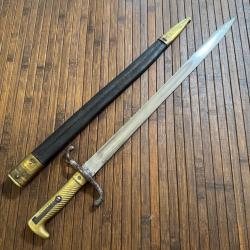 BELLE BAÏONNETTE 1871 PRUSSIENNE COULAUX & CO KLINGENTHAL 1874 NOMBREUX MARQUAGES