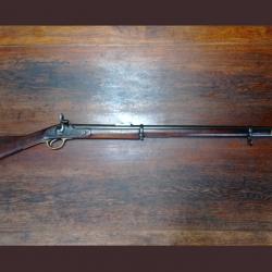 Rare fusil type ENFIELD 1853 - modèle P56 1856 à 2 bande dit Sargents - année 1857 - BE