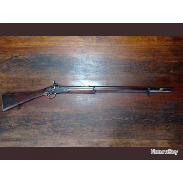 Rare fusil type ENFIELD 1853 - modle P56 1856  2 bande dit Sargents - anne 1857 - BE