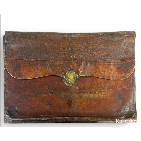 PORTEFEUILLE CRITOIRE COMMISSAIRE DES GUERRES SEGUENOT 1772 - FRANCE ANCIENNE MONARCHIE Collection 