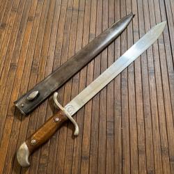 BEAU GLAIVE MACHETTE 1909 ARGENTINE MONOMATRICULE WEYERSBERG KIRSCHAUM & SOLINGEN