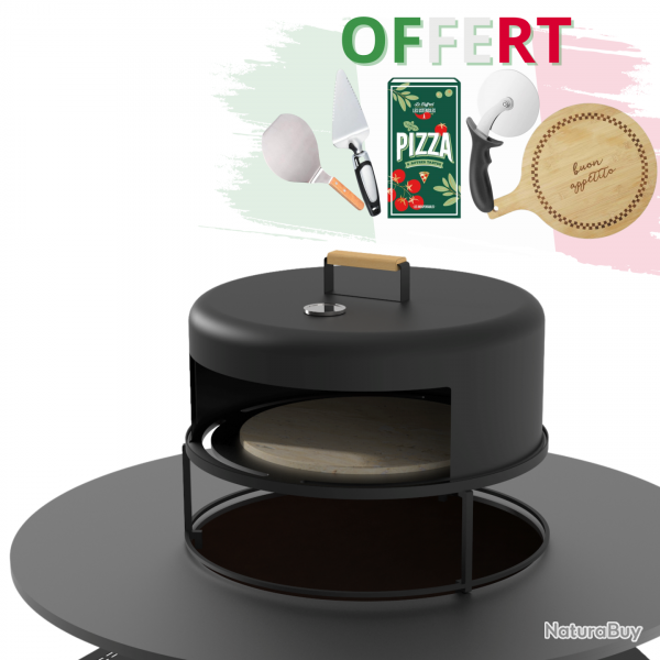 Four  pizza pour brasero - Forno Di Tonio par Random + accessoires OFFERT