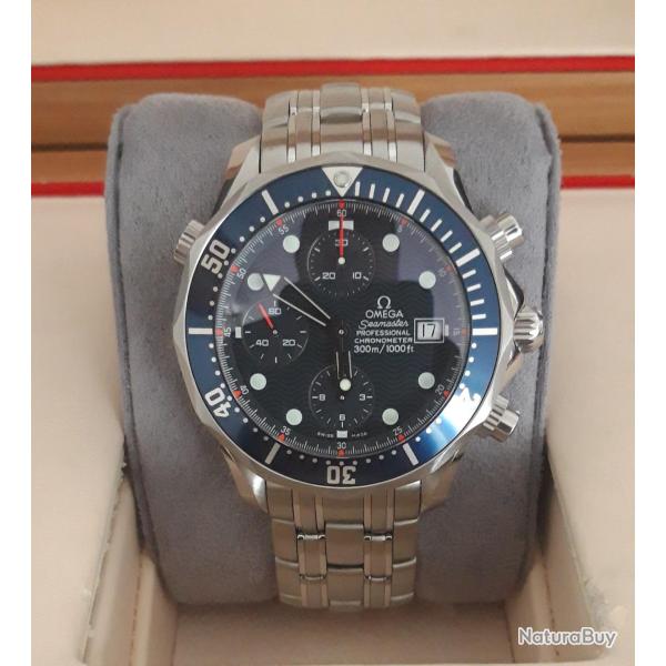 Omga seamaster professional chronographe 41,5 hors couronne 2005 parfait tat rvis