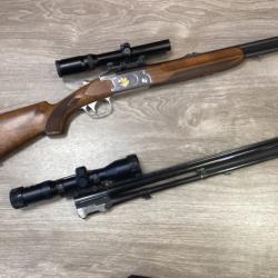 Finn Classic 512S cal. 9,3X74R avec Schmidt et Bender 1,25-4x20 + 1 canon 12/70 et 9,3x74R