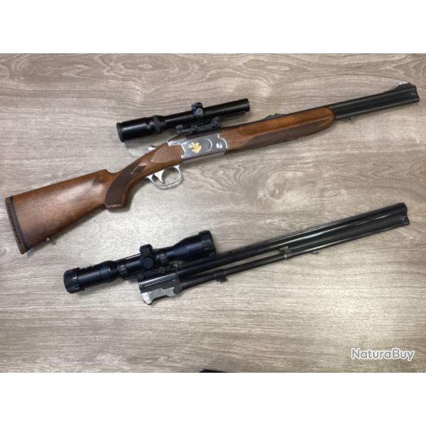 Finn Classic 512S cal. 9,3X74R avec Schmidt et Bender 1,25-4x20 + 1 canon 12/70 et 9,3x74R