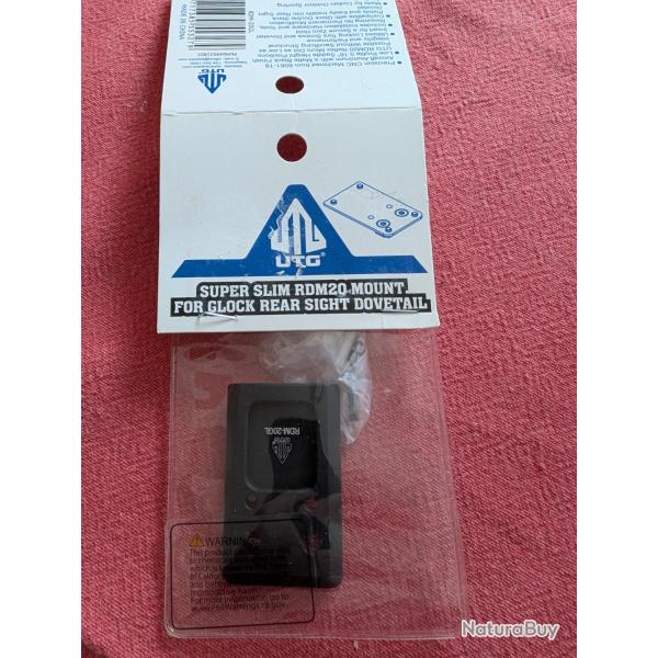 Montage UTG RDM-20 Super Slim pour Glock Rear Sight Dovetail