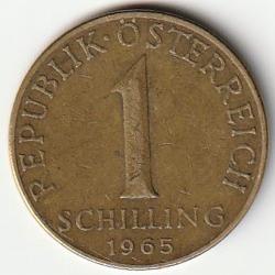 Pièce de Monnaie  AUTRICHE 1 schilling 1965