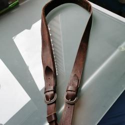 Bretelle matelassée tout cuir