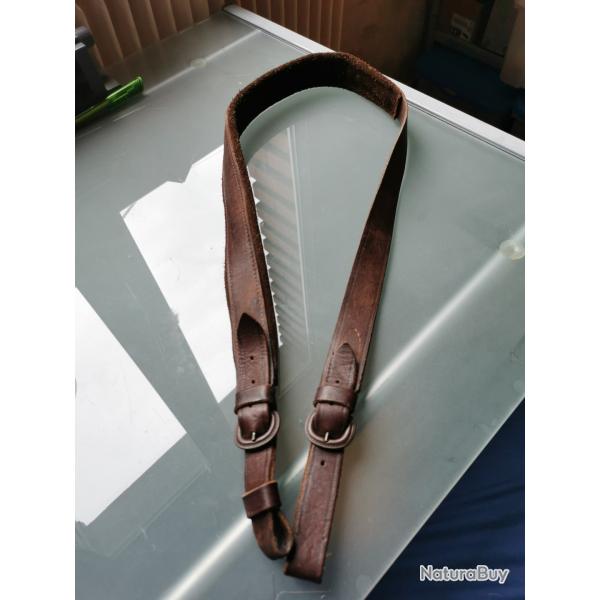 Bretelle matelasse tout cuir