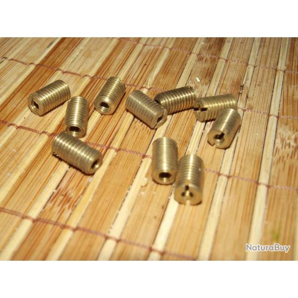 RARE - 10 inserts laiton pour rparation filetage  l'ancienne norme SI 4x75 / 7x100 NEUFS