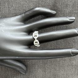Bague en argent Chaîne d'Ancre neuve - Hermès - petit modèle taille 56