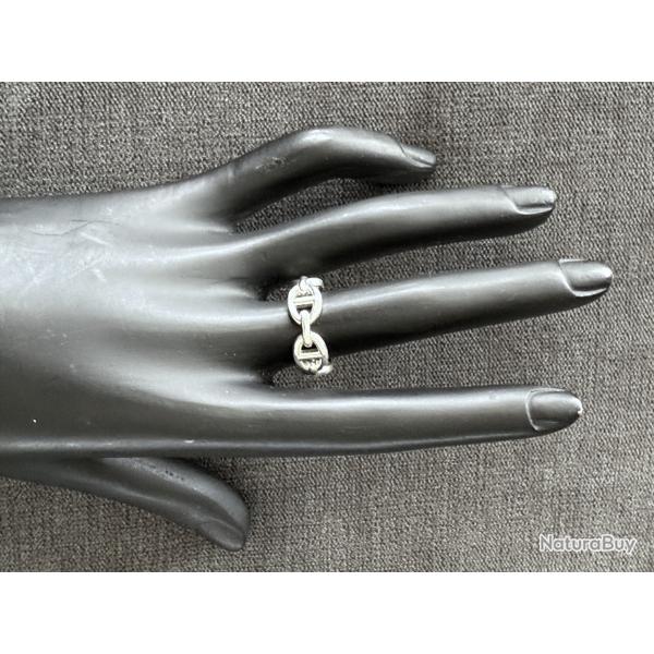 Bague en argent Chane d'Ancre neuve - Herms - petit modle taille 56