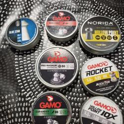 Plomb 5.5mm différents modèles 7 boîtes