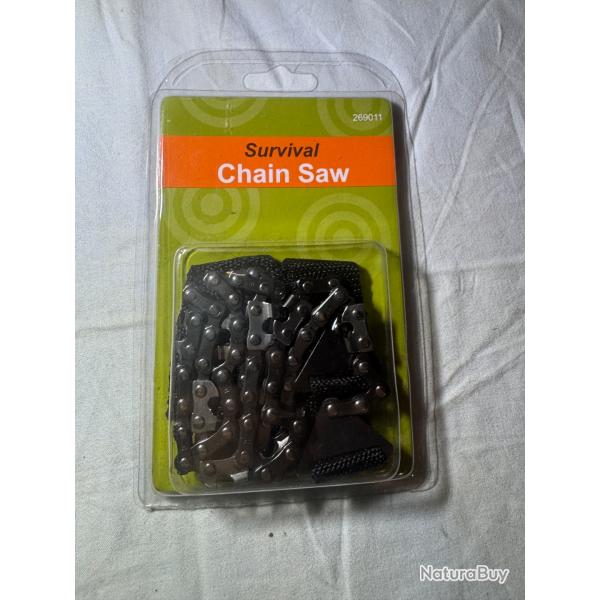 Scie Chane de Survie - Idale Bushcraft, Camping, Randonne - 65 cm