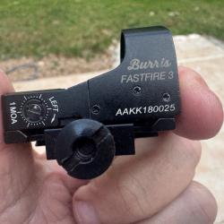 RED DOT BURRIS FAST FIRE 3 + SUPPORT picatinny