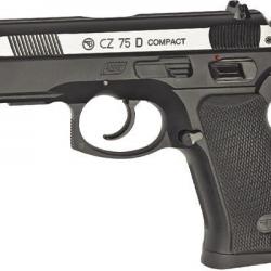 Pistolet à plomb CO2 4.5 mm BB ASG CZ 75D Compact (2.4 joules) Bicolore