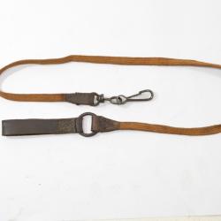 Ancienne dragonne cuir et toile à identifier. Russe revolver Nagant, Ersatz Allemand P08 P38 PA RUBY