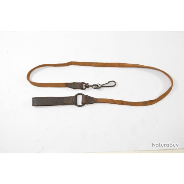 Ancienne dragonne cuir et toile  identifier. Russe revolver Nagant, Ersatz Allemand P08 P38 PA RUBY