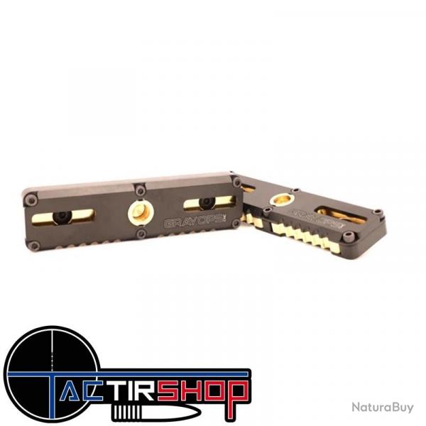 Poids M-lok Gray Ops Hybrid M-LOK Weight Brass