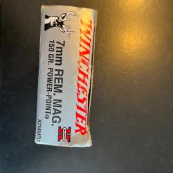 26 balles Winchester 7 rem 150 gr