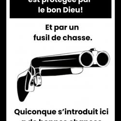 Panneau de protection pour la maison noir