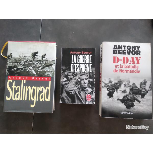 Lot de 3 livres WW2 Anthony Beevor