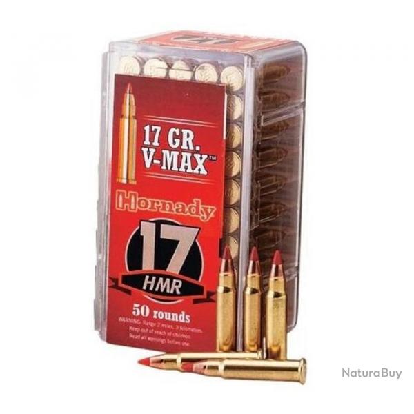 BALLES HORNADY , V-MAX 17GR , Calibre: 17HMR.