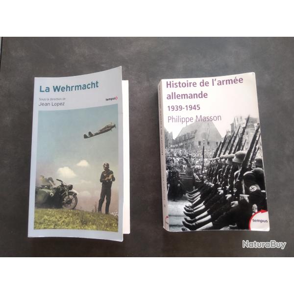 Lot de 2 livres sur l'arme allemande