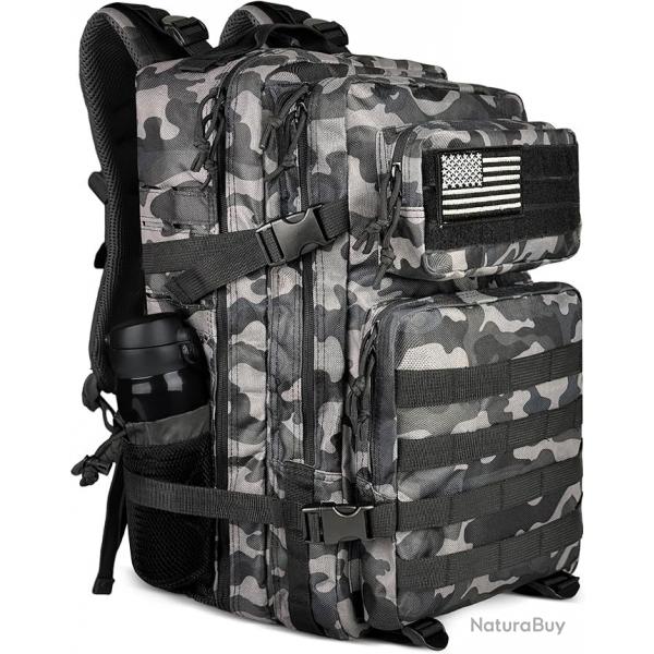 Sac  Dos Style Militaire Tactique 45L Multifonction Chasse Pche Randonne Escalade Camouflage