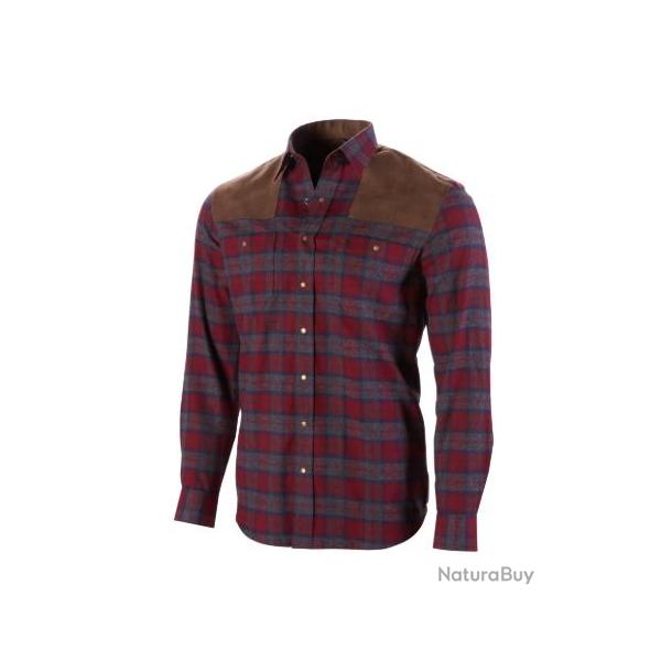 Chemise  carreaux Browning rouge et bleue
