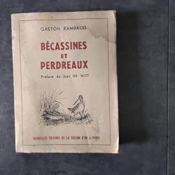 Bécassines et perdreaux par Gaston Rambaud, numéroté 33 sur 250.