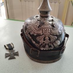 Vends casque allemand WW1 (petit gris)