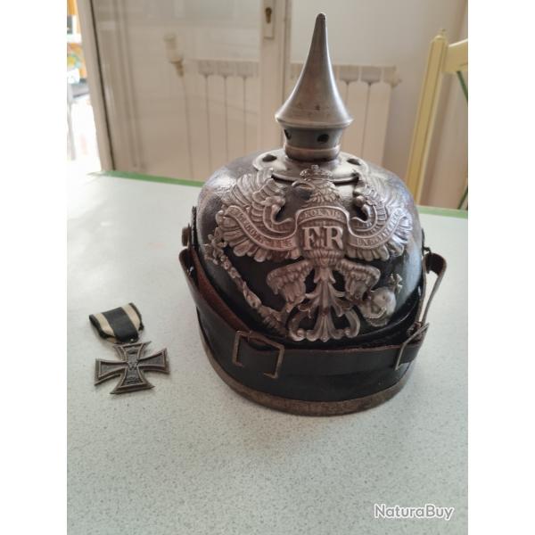 Vends casque allemand WW1 (petit gris)