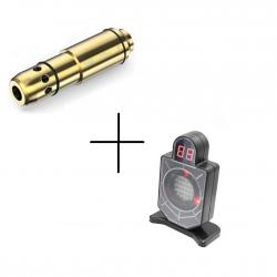 Cible électronique et Cartouche laser de manipulation et de tir d'entrainement pour 38 SPL