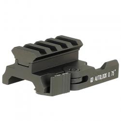 Réhausse de rail picatinny de 1.9 cm avec attache rapide